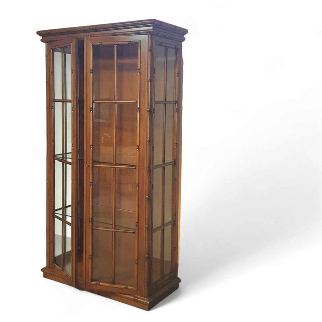 Faux Bamboo Cabinet from Jonathan Adler, 1980s For Sale - Image 6 of 10