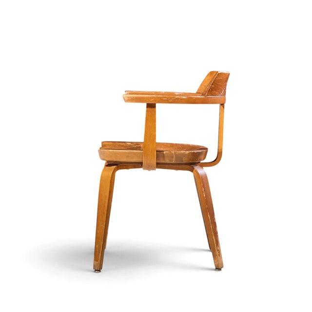 Walter Gropius W199 Bauhaus for Thonet Mid Century Bentwood Chairs - Set of 4 For Sale - Image 9 of 10