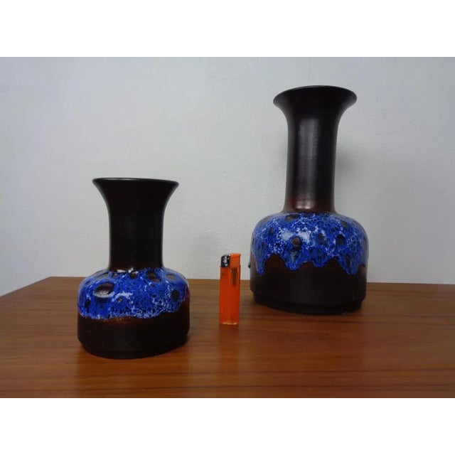Pop Art Ceramic Vases from Jasba, 1970s, Set of 2 For Sale - Image 3 of 13