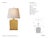 Thomas O'Brien by Visual Comfort Signature Mimi Table Lamp in Light Honey with Natural Paper Shade Designer: Thomas...