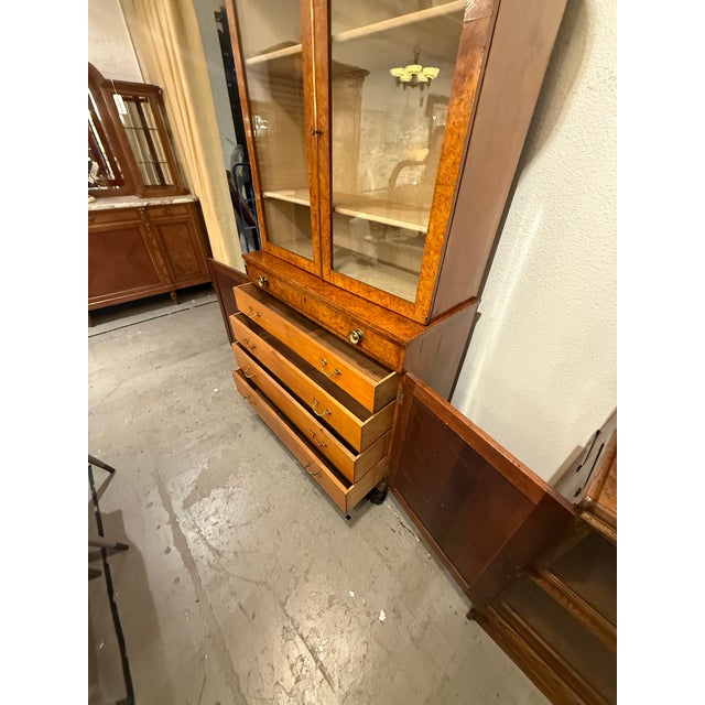 Antique Burl Wood Bookcase/Cabinet, Circa 1815 For Sale In San Francisco - Image 6 of 12