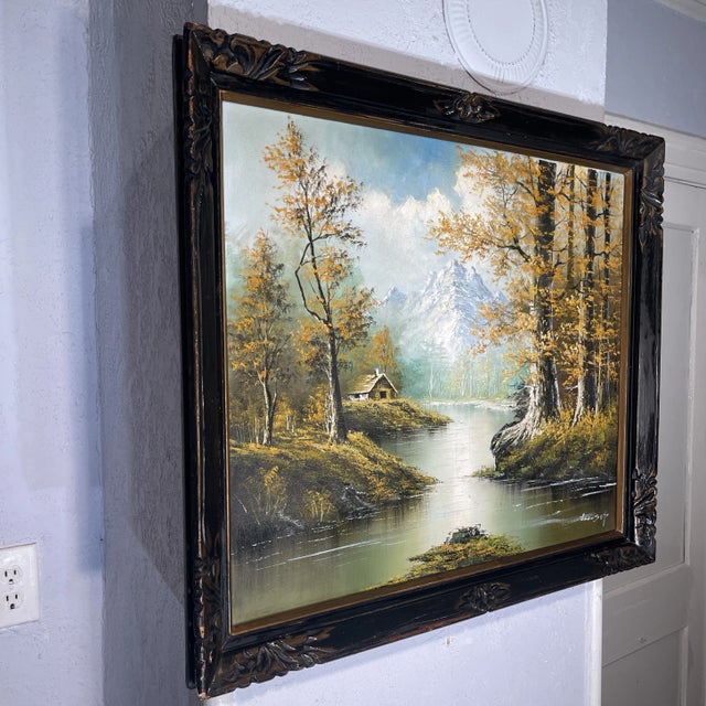 French Alps Signed , 1917 Written on the Backantique36 For Sale - Image 4 of 8