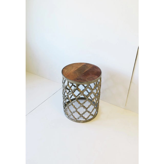 Moroccan or Moorish Style Drinks or Side Round Table For Sale In New York - Image 6 of 13