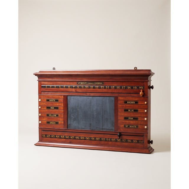 1900 - 1909 Circa 1900 Wm. Bayliff Liverpool Billiards & Snooker Scoreboard For Sale - Image 5 of 6