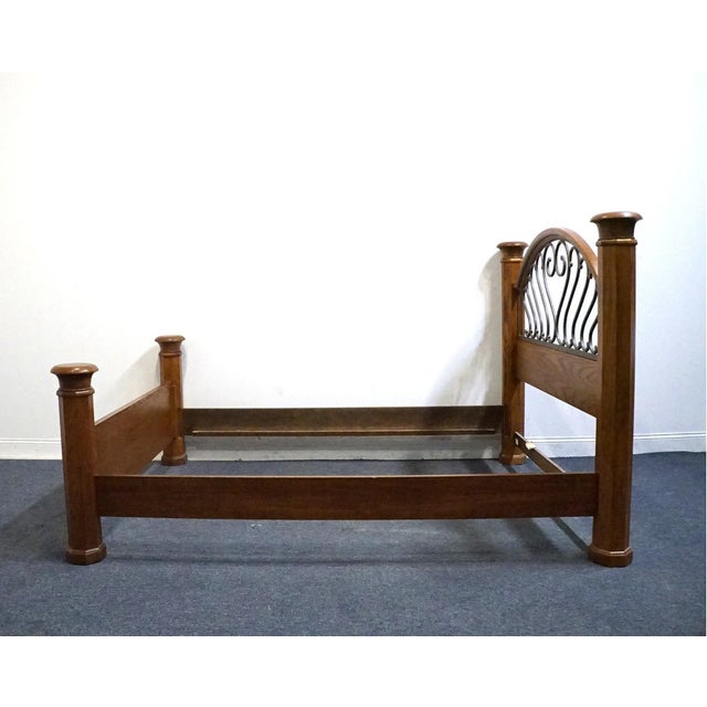 Thomasville Furniture Renaissance Collection Solid Oak Adjustable King / Queen Size Canopy Bed 34511-475 For Sale - Image 18 of 18