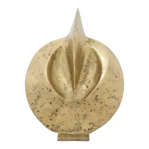 Kostas Dikefalos, Gilt Bronze Modernist Abstract Sculpture in Manner of Brancusi