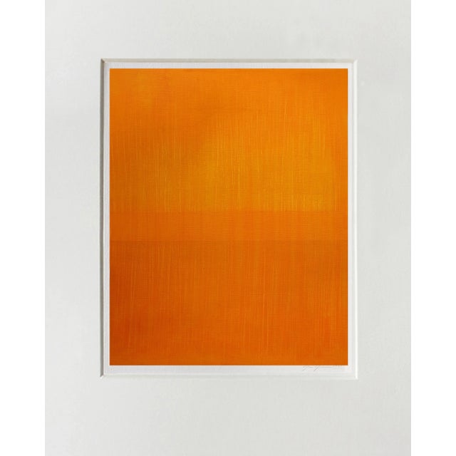 Contemporary Abstract Cold Wax and Oil Stick on Canvas Paper Painting "Linear Zest" by Janise Yntema For Sale - Image 6 of 7