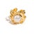 Royal Pearl Crown Gold Ring, Size 4 For Sale - Image 9 of 9