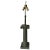 1960s Patinated Brass Ionic Column Lamp For Sale