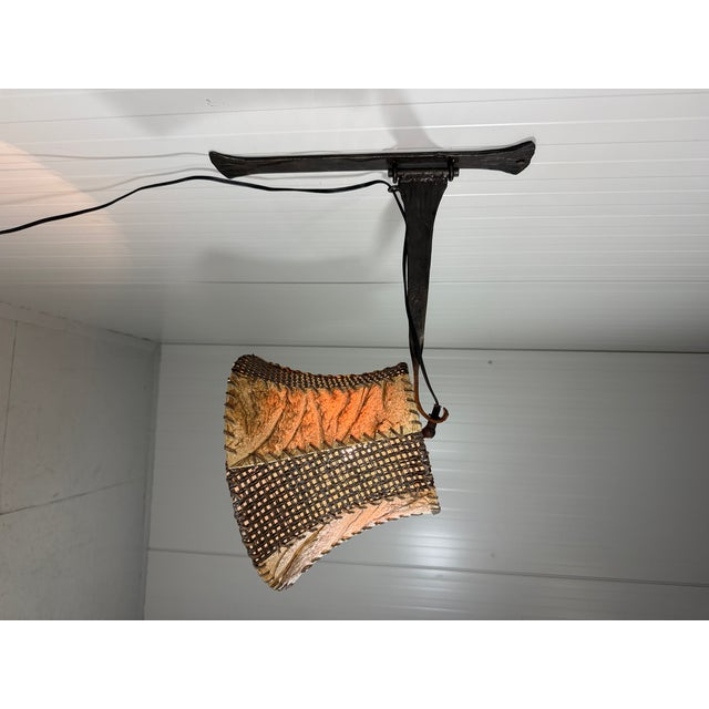 1970s Brutalist Wrought Iron Wall Lamp, 1970s For Sale - Image 5 of 15