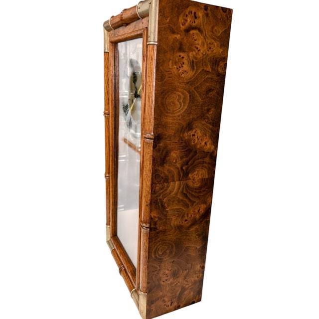 Howard Miller 1970s Howard Miller / Milo Baughman Chiming Wall Clock For Sale - Image 4 of 13