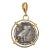 Antique Greek Owl Tetradrachm Coin in 22k Pendant For Sale