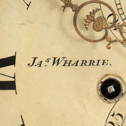 Wood Mahogany Longcase Clock attributed to Jas Wharrie Otley For Sale - Image 7 of 13