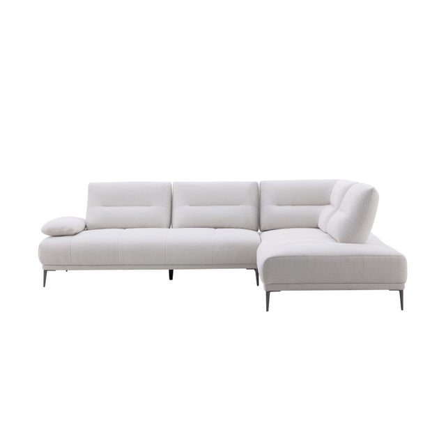 Manhattan Right Chaise Sectional Sofa With Adjustable Backrests For Sale - Image 11 of 12