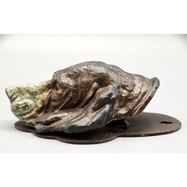 Antique Cold Painted Vienna Bronze Hound Dog Note Clip For Sale - Image 10 of 11