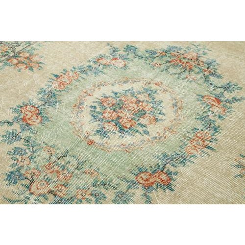 Vintage Turkish Area Rug For Sale - Image 5 of 7