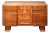 Art Deco Burl Walnut “Talent Series” Sideboard, Stamped F. H. Marshall & Co. For Sale