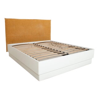 Lugano Fabric Bed Frame in Yellow, White and Curry with Manual Function by BoConcept For Sale