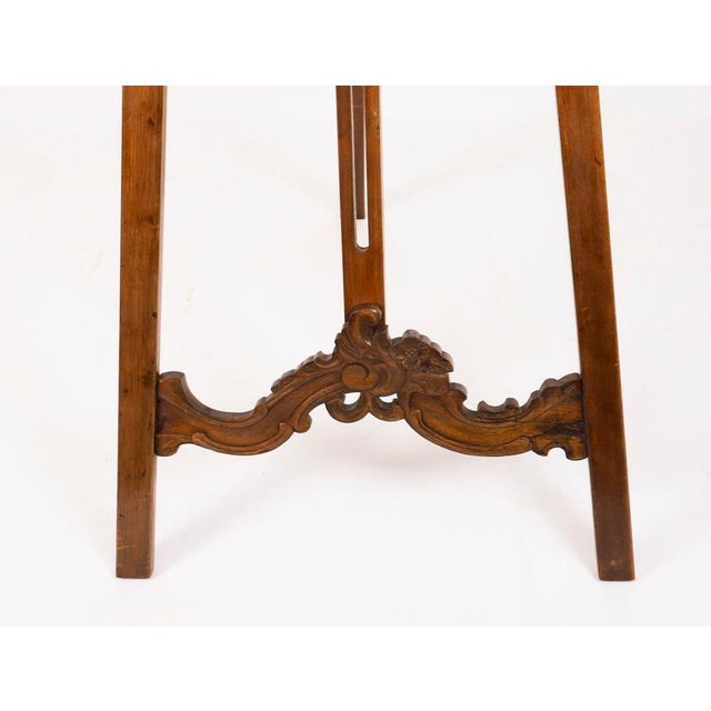 Antique Rococo Revival Walnut Artist's Easel, 1880 For Sale - Image 9 of 17
