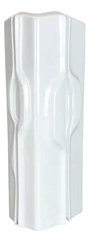 Large Op Art German Porcelain Vase by Fürstenberg Ceramics, Germany, 1970s
