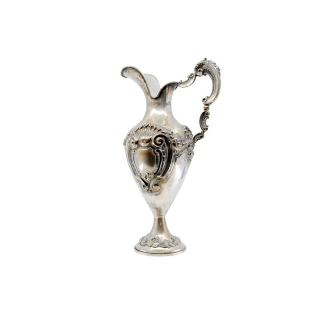 Silver Water Jug with Shells For Sale - Image 11 of 11