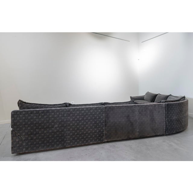 Italian Curved Cado Model Modular Sofa by Gunnar Gravesen and David Lewis for ICF, 1970s, Set of 4 For Sale - Image 4 of 12