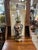 This vintage Frederick Cooper Paisley Table Lamp features a hand-painted navy/black ceramic vase body adorned with...