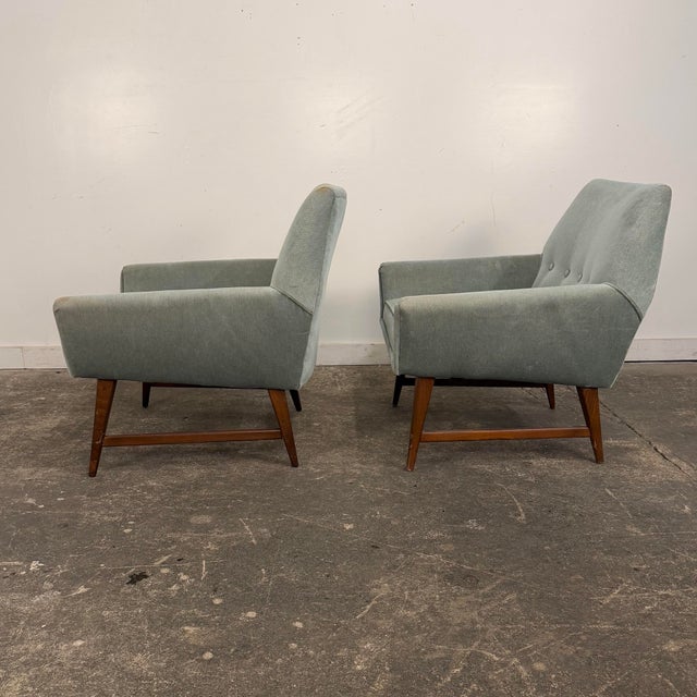 Pair of Mid-Century Modern Atomic Style Lounge Chairs For Sale - Image 4 of 12