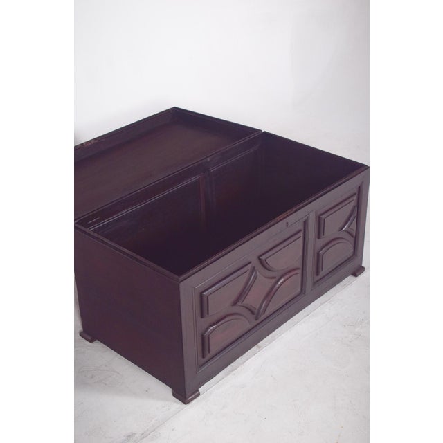 Portuguese Padded Pine Chest, 1890s For Sale - Image 4 of 11