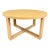 Round Maple Coffee Table Attributed to Leisters Furniture For Sale