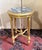 Louis XVI Style Round Gilded Wood Side Table For Sale - Image 3 of 4