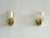 Italian Art Deco Style Brass and Murano Glass Wall Sconces, 1990s, Set of 2 For Sale - Image 12 of 12
