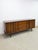 Mid-Century Modern Rare United Furniture MCM Long Dresser Intricate Wood Pulls Vintage Lowboy For Sale - Image 3 of 17
