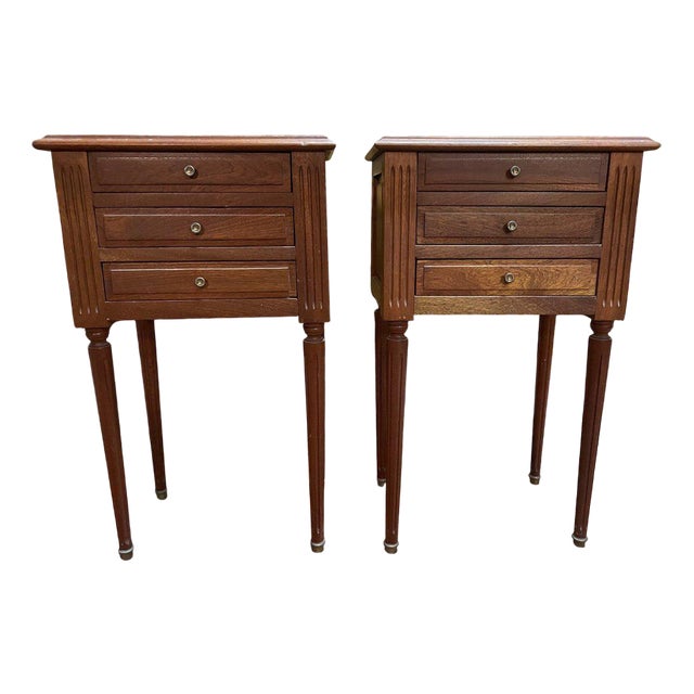 Louis XVI Bedside Tables, Set of 2 For Sale