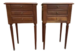 Louis XVI Bedside Tables, Set of 2