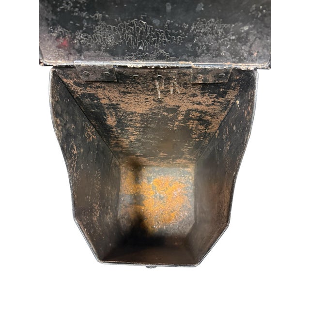Antique, Victorian, Heavy Metal Coal Scuttle With Removable Bin For Sale In Nashville - Image 6 of 12