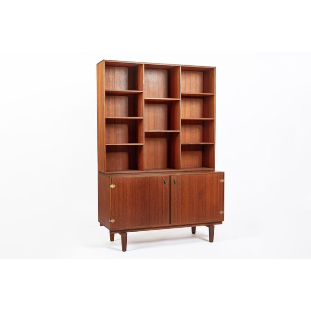 Dansk Danish Mid-Century Modern Teak Bookcase Cabinet by Peter Løvig Nielsen, 1960s For Sale - Image 4 of 18