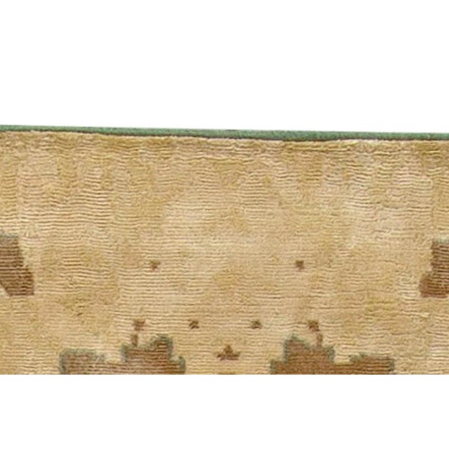 Contemporary Botanic Handmade Silk Rug by Doris Leslie Blau For Sale - Image 4 of 6