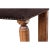 Long Upholstered Bench With Nail Head and Fluted Leg Details For Sale - Image 4 of 4