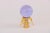 Crystal Ball Lamp Finial - Lilac For Sale - Image 4 of 5