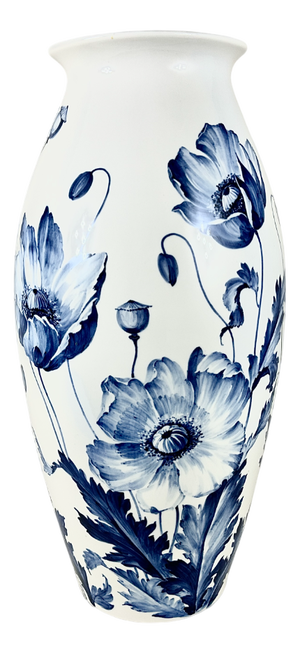 Antique German Hand Painted Vase, 1910