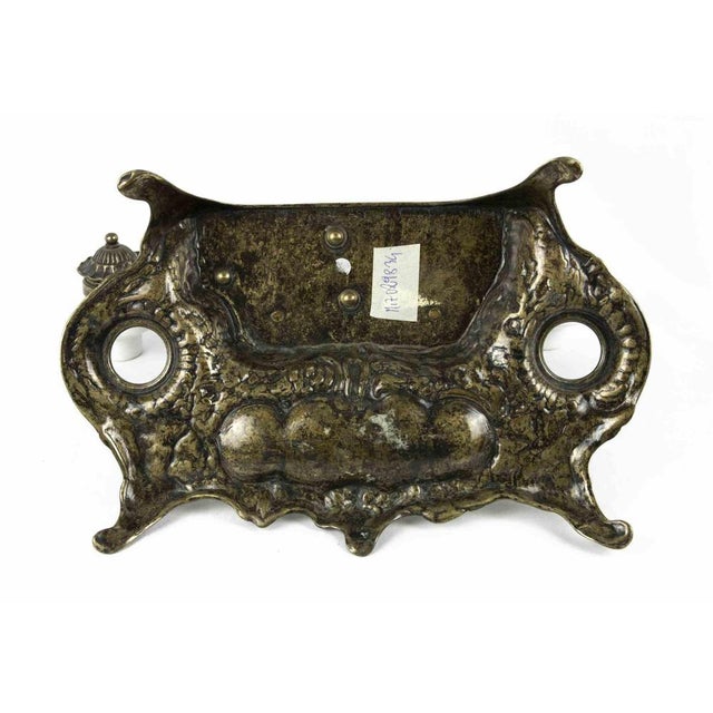Bronze Inkwell with Rampant Horse, Italy, Mid-20th Century For Sale - Image 3 of 7