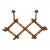Antique French Faux Bamboo Accordion Coat Rack – Vintage Expandable Wall Mounted Peg Hanger For Sale
