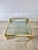 Monumental Vintage Brass & Glass Square Coffee Table, Cityscape Manner, 48 X 48 For Sale - Image 9 of 18
