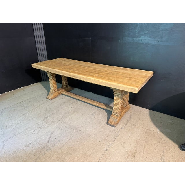 1920s French Oak Farmhouse Dining Table, 1920s For Sale - Image 5 of 15