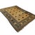 Islamic Vintage Afghan Rug 9x10 – 8-Point Star Motif in Golden Beige, Brown & Blue For Sale - Image 3 of 5