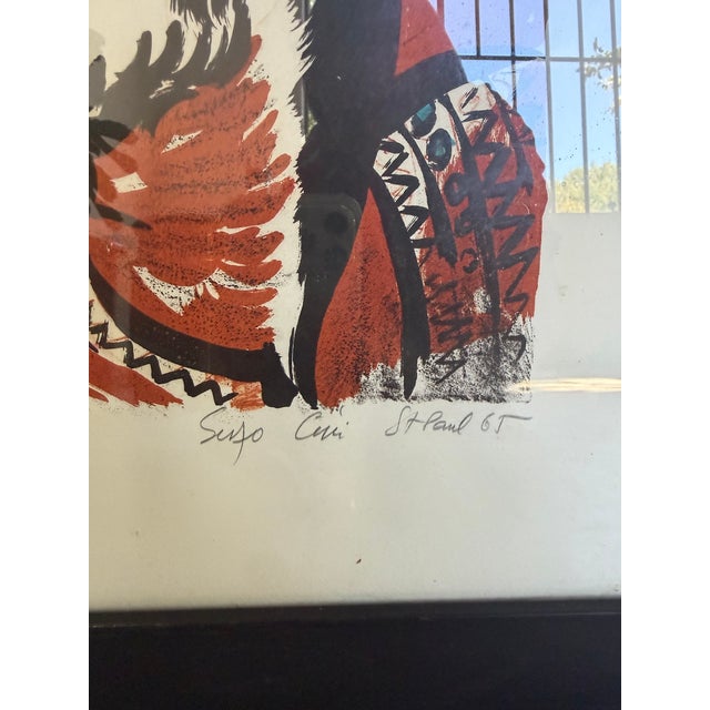 Suso Céri, Saint Paul, 1960s, Paper, Framed For Sale - Image 18 of 18
