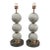 Murano Pale Green Glass Ball Form Lamps - a Pair For Sale