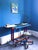 Blue Techno Stool by Stromboli Design For Sale - Image 8 of 9