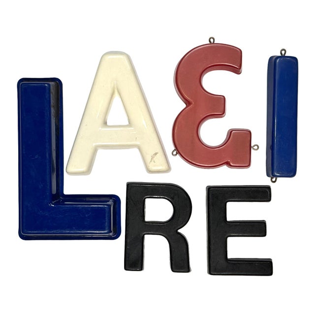 Vintage Mid-Century Cast Resin Marquee & Storefront Letter For Sale - Image 9 of 11